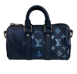 Keepall XS,Piel, Mono, Acuarela, Azul, SP0271
